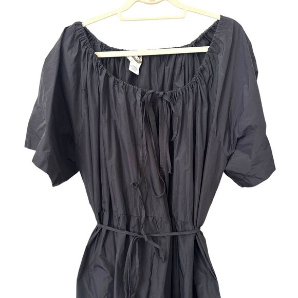 SAINTART Sierra Taffeta Belted Midi Dress‎ Sz Small - Picture 4 of 6